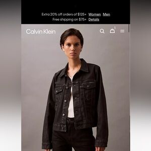 Coated Classic Denim Trucker Jacket NWT